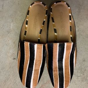 MADEWELL MULES HORSEHAIR PINSTRIPE